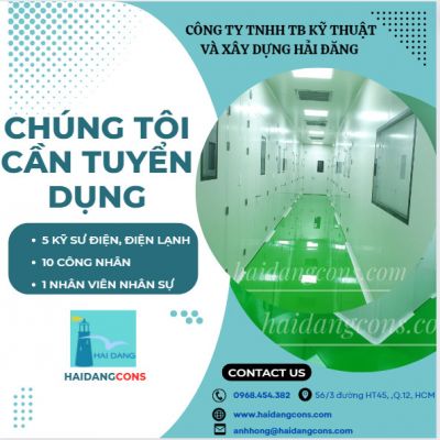 CÔNG TY TNHH THIẾT BỊ KỸ THUẬT VÀ XÂY DỰNG HẢI ĐĂNG THÔNG BÁO TUYỂN DỤNG T02.T3/2024